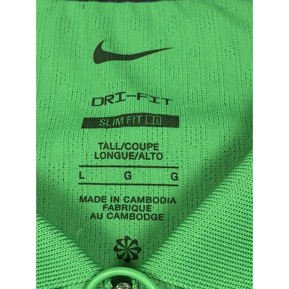 NikeCourt Dri-FIT ADV Textured Tennis Polo Mens LT Green Slim HQ0792-310 NWT